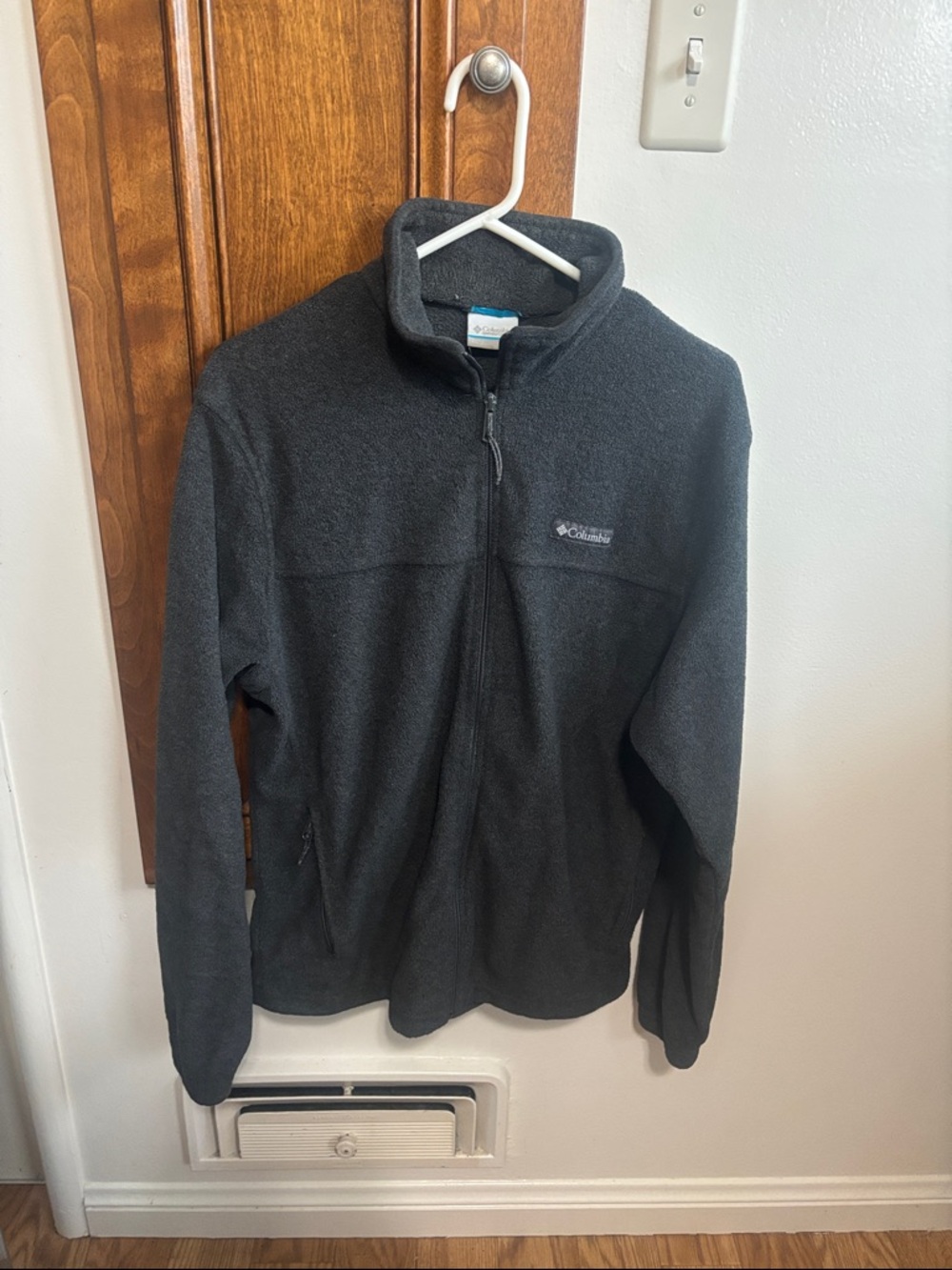 Columbia Charcoal Gray Full-Zip Fleece Jacket